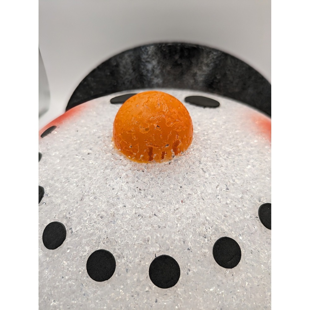Melted Jelly Plastic Popcorn Snowman Outdoor Light Cover Porch Light Lot Of 2 - Picture 8 of 12